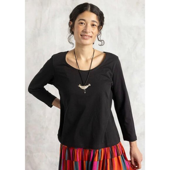 Gudrun Sjode Jersey top in organic cotton black - Picture 1 of 4